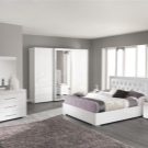 Серая Спальня С Белой Мебелью Фото