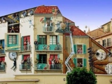 Как разрисовать фасад домами