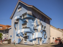 Как разрисовать фасад домами