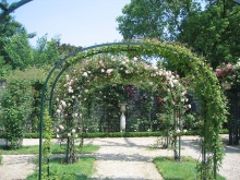 Садовые арки для вьющихся растений: применение в ландшафте и выбор материала