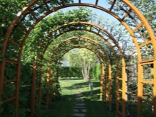 Садовые арки для вьющихся растений: применение в ландшафте и выбор материала