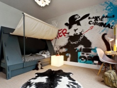 Zidni mural u sobi za tinejdžere: 3 ideje za ukrašavanje 