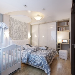 Дизайн гостиной и спальни в одной комнате 16-17 кв метров