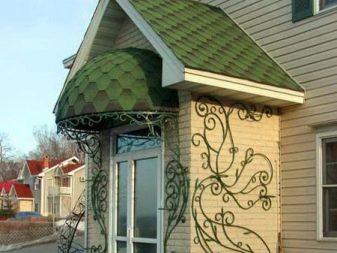 Стильное оформление фасада: козырьки и навесы над входом в дом. Требования к конструкции козырьков над входом.