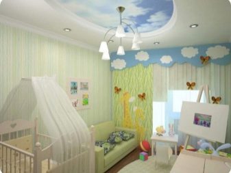 Варианты потолков из гипсокартона для детской комнаты
