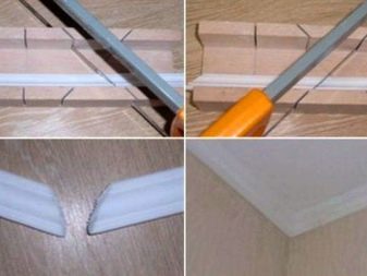 Как использовать стусло для потолочных плинтусов
