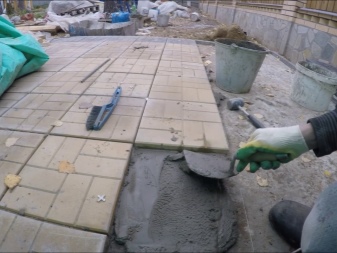 Тротуарная плитка на жидкий цементный раствор гидрозо бетон