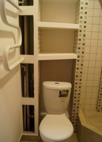 Шкаф В Туалете За Унитазом Фото Встроенные
