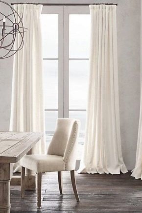 Белые шторы – стильное решение