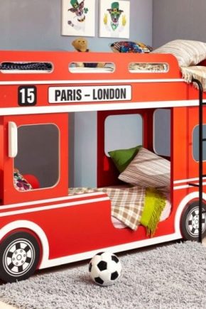 Двухъярусная кровать в виде автобуса