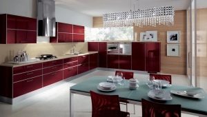 Бордовая кухня: особенности, стили и варианты дизайна 