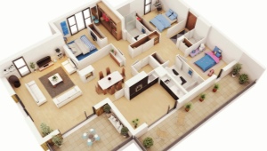 Четырехкомнатная квартира: проекты, варианты ремонта и дизайна