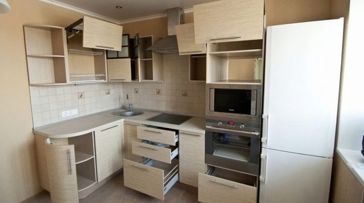 Размеры кухонных шкафов угловой кухни