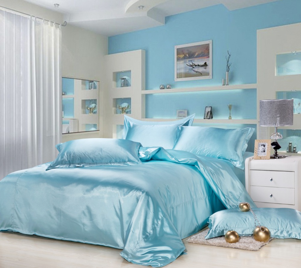 Голубая Кровать Фото