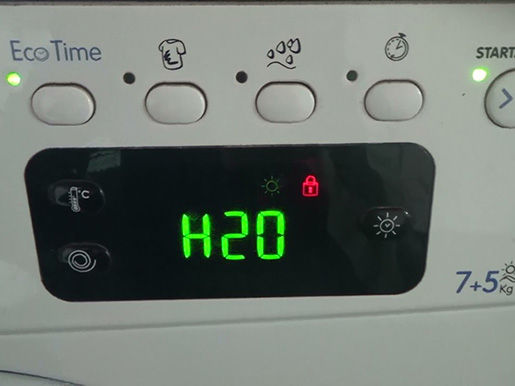 Ошибка H20 в стиральной машине Hotpoint-Ariston что означает Что делать если стиральная машина пишет ошибку H20