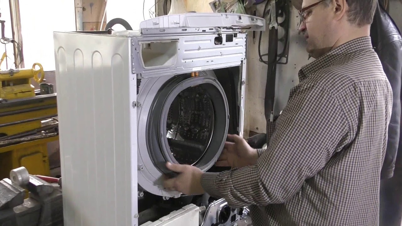 Замена манжеты люка стиральной машины: как снять и одеть резинку, как поменять уплотнитель