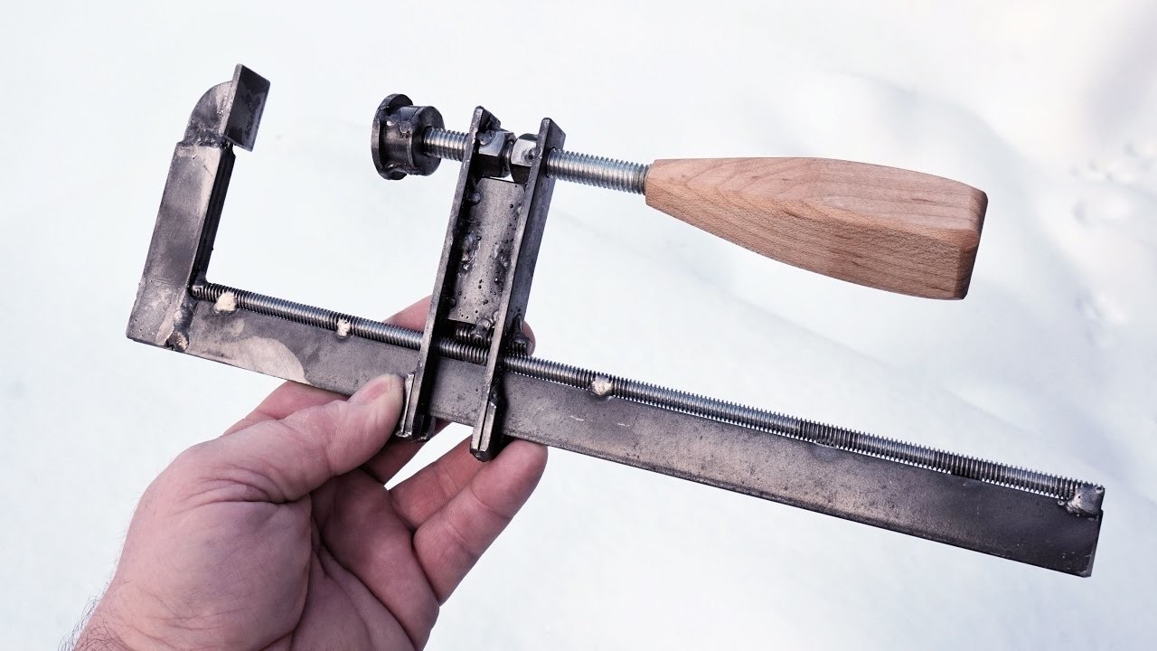 Угловая струбцина для сварки чертежи для изготовления своими руками Как сделать самодельную струбцину для сварочных работ из профильных труб