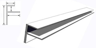 Алюминиевый профиль для фасадов под стекло мебельных