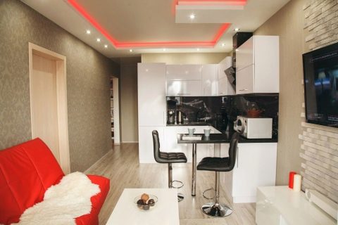Studio apartman 18 m²: fotografija, dizajn, unutrašnjost i izgled
