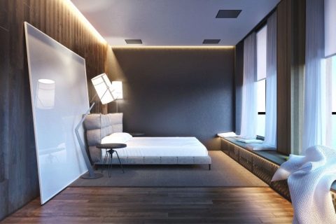 Дизайн маленькой комнаты для мужчины (41 фото)