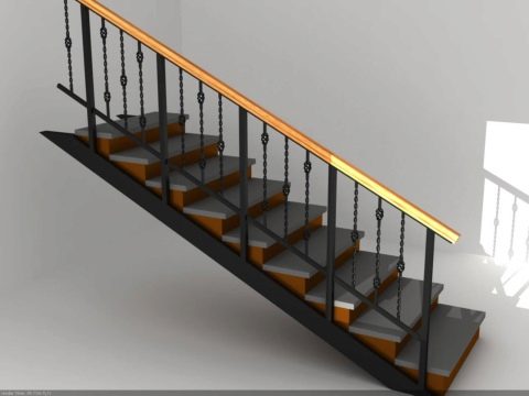 Ograde za stepenice (55 fotografija): moderne mogućnosti dizajna