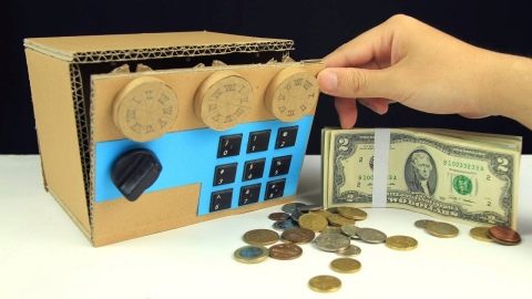 Копилки для денег: пошаговое руководство как сделать из картона