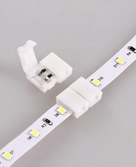  соединить светодиодную ленту коннектором с проводами • Smartadm