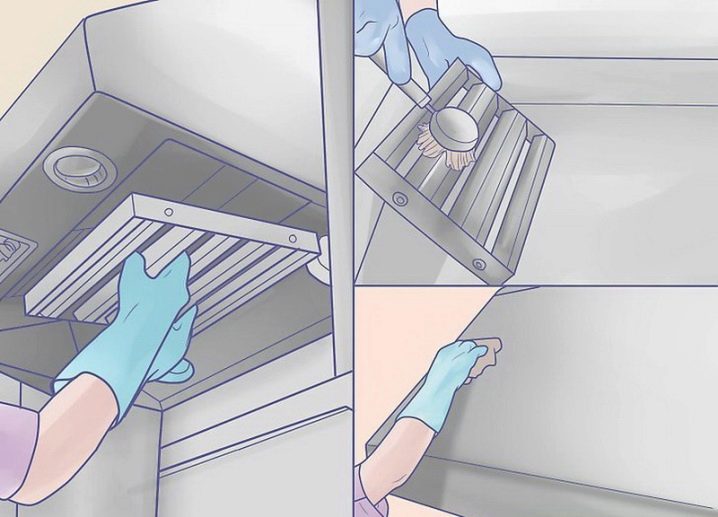 Отмыть фильтр вытяжки в посудомойке
