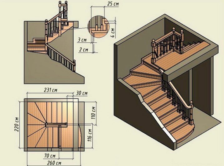 Тонкости расчета размеров лестницы на второй этаж
