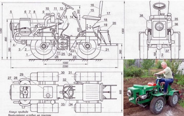 izgotovlenie mini traktora svoimi rukami 43