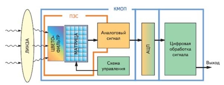 Принцип камера. КМОП матрица схема. ПЗС матрица схема. Структурная схема видеокамеры на основе ПЗС матрицы. CMOS матрица схема.