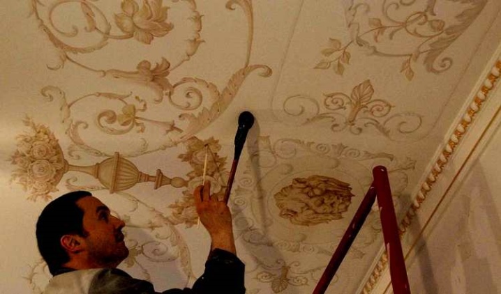 Узоры на потолке: лучшие идеи по оформлению орнаментами, росписью и .