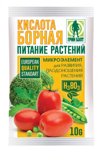 Удобрение Борная кислота: инструкция по применению и назначение ...