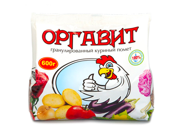 Удобрение Оргавит Куриный помет гранулированный: инструкция по ...