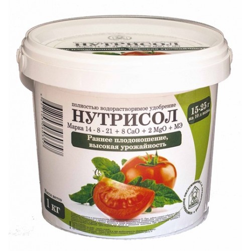 Удобрение Нутрисол для томатов (14-8-21-8 CaO+2 Мg+МЭ): инструкция по ...