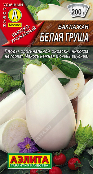 Баклажан Белая груша: описание и характеристика сорта, агротехника ...