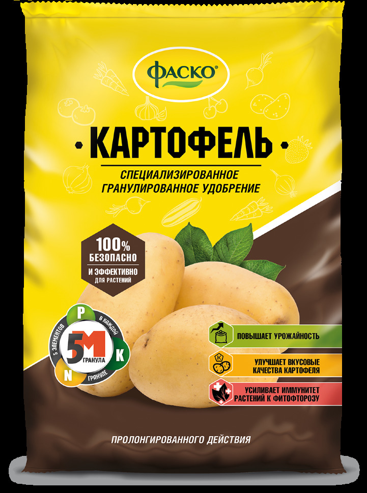 Удобрение Фаско Картофель 5М: инструкция по применению и назначение ...