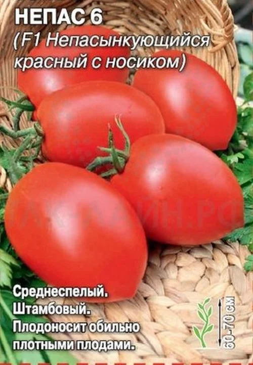 Томат Непас 6 (Непасынкующийся красный с носиком): описание сорта ...