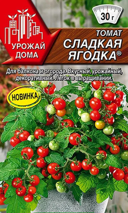 Томат Сладкая ягодка: описание сорта помидоров, характеристики ...